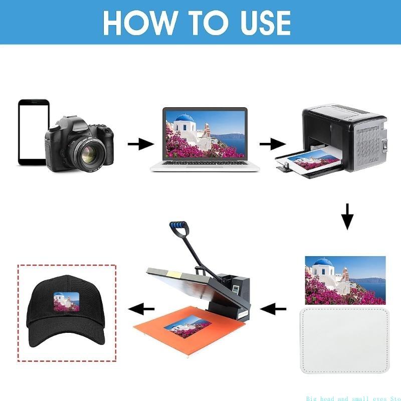 Hat Sublimation Blank - 581C 10 szt. Puste skórzane naszywki